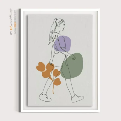 خرید تابلو اتاق کودک - تیپ خط – تابلو طراحی خطی - اسپو دکور