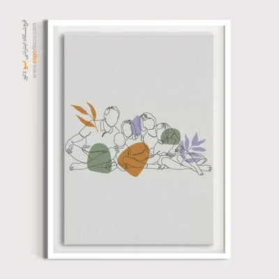 خرید تابلو بوم - بخش خط – تابلو طراحی خطی - اسپو دکور