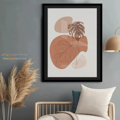 تابلو طراحی خطی انتزاعی - تنظیم نمودار – تابلو طراحی خطی - اسپو دکور