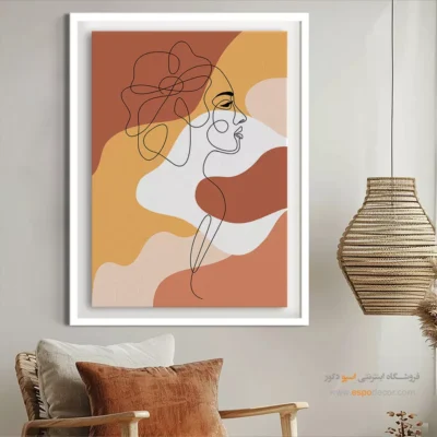 خرید تابلو طراحی خطی در تهران - شوق رنگی – تابلو طراحی خطی - اسپو دکور