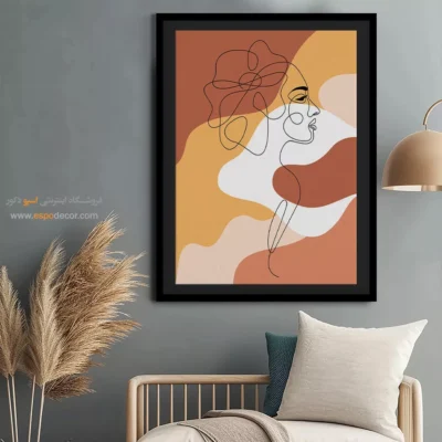 خرید تابلو طراحی خطی در تهران - شوق رنگی – تابلو طراحی خطی - اسپو دکور