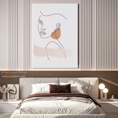 تابلو بوم طرح گل خطی