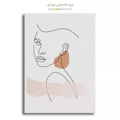 تابلو بوم طرح گل خطی