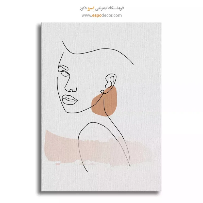 تابلو بوم طرح گل خطی