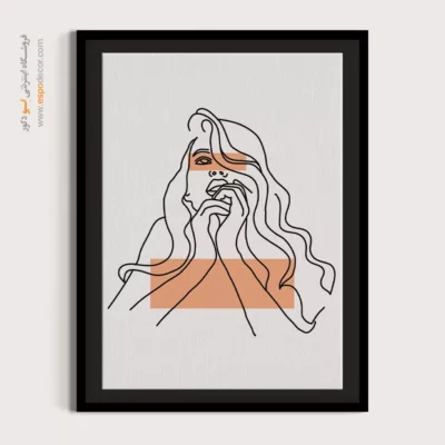 تابلو خطی حیوانات - جو محور – تابلو طراحی خطی - اسپو دکور