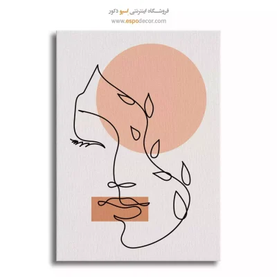 تابلو خطی پرنده