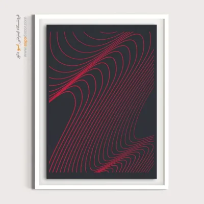 تابلو بوم خطی زن با کلاه - نمای برداری – تابلو طراحی خطی - اسپو دکور