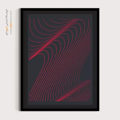 تابلو بوم خطی زن با کلاه - نمای برداری – تابلو طراحی خطی - اسپو دکور