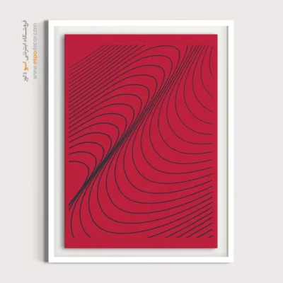 خرید تابلو فشن دخترانه - درخشش گرافیکی – تابلو طراحی خطی - اسپو دکور