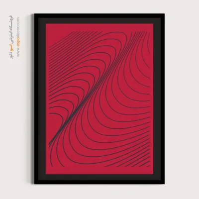 خرید تابلو فشن دخترانه - درخشش گرافیکی – تابلو طراحی خطی - اسپو دکور