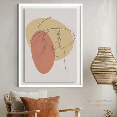 تابلو بوم مناسب اتاق دختران - مغناطیس نشانگر – تابلو طراحی خطی - اسپو دکور