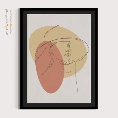 تابلو بوم مناسب اتاق دختران - مغناطیس نشانگر – تابلو طراحی خطی - اسپو دکور