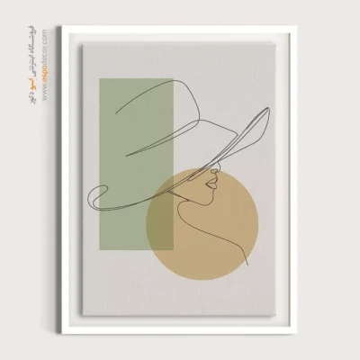 تابلو بوم دخترانه - لذت طراحی – تابلو طراحی خطی - اسپو دکور