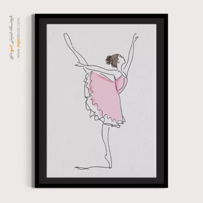 تابلو طراحی خطی انتزاعی - پلات قدرت – تابلو طراحی خطی - اسپو دکور