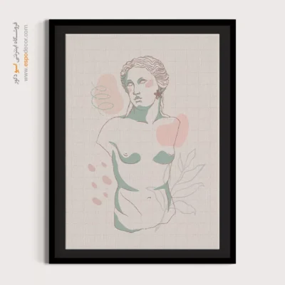 خرید تابلو خطی دختران - لاین لوکس – تابلو طراحی خطی - اسپو دکور