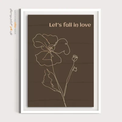 تابلو بوم طرح پرتره خطی زن - محیط محور – تابلو طراحی خطی - اسپو دکور