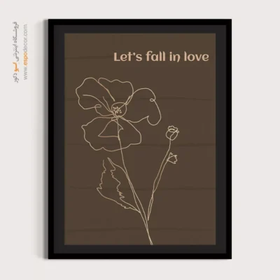 تابلو بوم طرح پرتره خطی زن - محیط محور – تابلو طراحی خطی - اسپو دکور