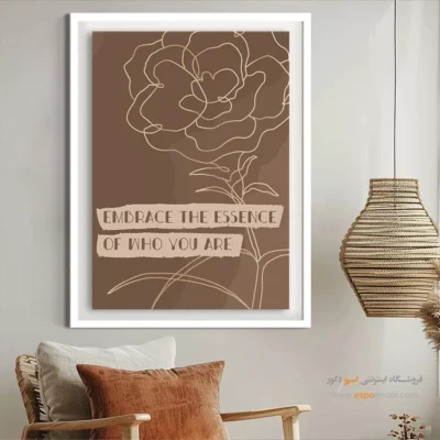 تابلو طراحی خطی دختر - مینیمالیست میدلی – تابلو طراحی خطی - اسپو دکور