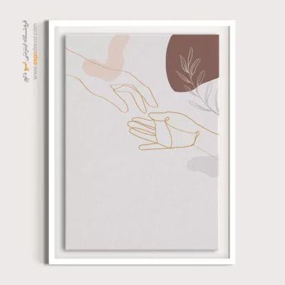 تابلو طراحی خطی گل - نمای وکتور – تابلو طراحی خطی - اسپو دکور