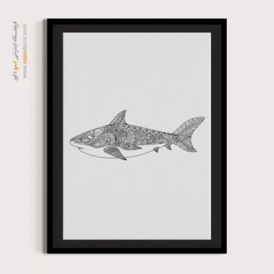 خرید تابلو بوم طراحی خطی - هارمونی خط – تابلو طراحی خطی - اسپو دکور