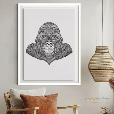 تابلو طراحی خطی دختر - هنر محور – تابلو طراحی خطی - اسپو دکور