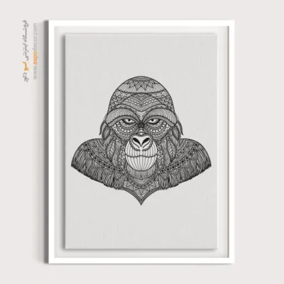 تابلو طراحی خطی دختر - هنر محور – تابلو طراحی خطی - اسپو دکور