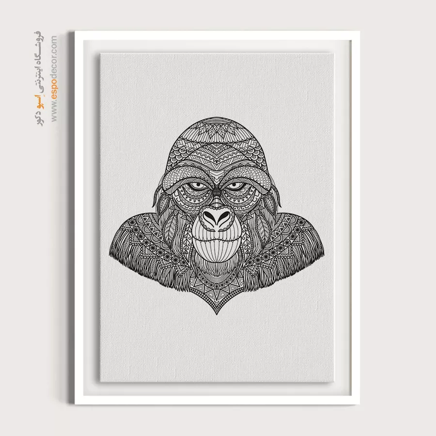 تابلو طراحی خطی دختر - هنر محور – تابلو طراحی خطی - اسپو دکور