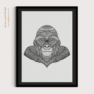 تابلو طراحی خطی دختر - هنر محور – تابلو طراحی خطی - اسپو دکور