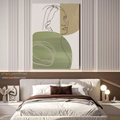 تابلو طراحی خطی زن