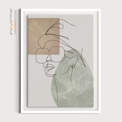 تابلو طراحی خطی پرتره - وکتور سفر – تابلو طراحی خطی - اسپو دکور