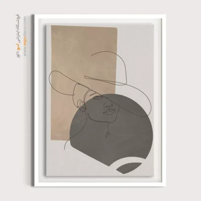 خرید تابلو طراحی خطی گل - درخشش – تابلو طراحی خطی - اسپو دکور