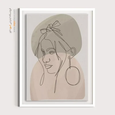 تابلو بوم مناسب پذیرایی - گنج – تابلو طراحی خطی - اسپو دکور