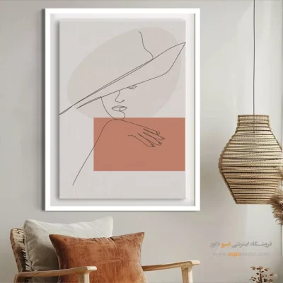 تابلو بوم طرح نقاشی خطی - لحظات جادویی – تابلو طراحی خطی - اسپو دکور