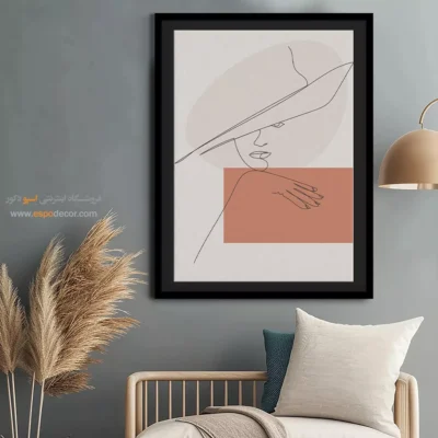 تابلو بوم طرح نقاشی خطی - لحظات جادویی – تابلو طراحی خطی - اسپو دکور