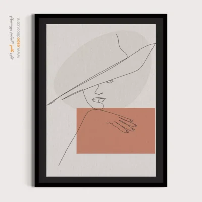 تابلو بوم طرح نقاشی خطی - لحظات جادویی – تابلو طراحی خطی - اسپو دکور