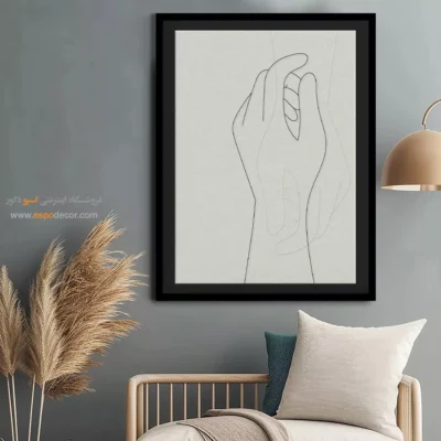 تابلو بوم مناسب پذیرایی - لحظات جذاب – تابلو طراحی خطی - اسپو دکور