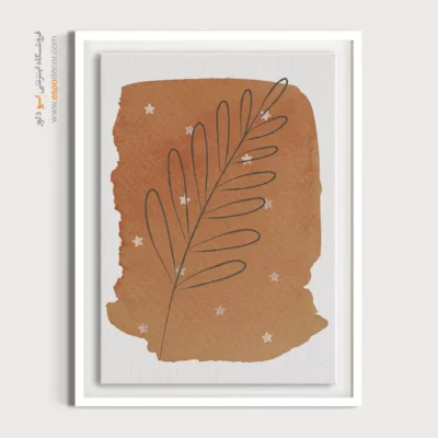 تابلو خطی پرنده - لحظات دوست داشتنی – تابلو طراحی خطی - اسپو دکور