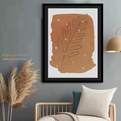 تابلو خطی پرنده - لحظات دوست داشتنی – تابلو طراحی خطی - اسپو دکور