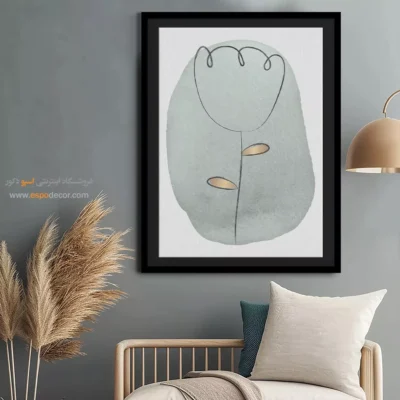 تابلو طراحی خطی ساده - ملایم – تابلو طراحی خطی - اسپو دکور