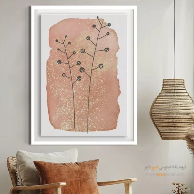 تابلو طراحی خطی انتزاعی - مهتاب – تابلو طراحی خطی - اسپو دکور