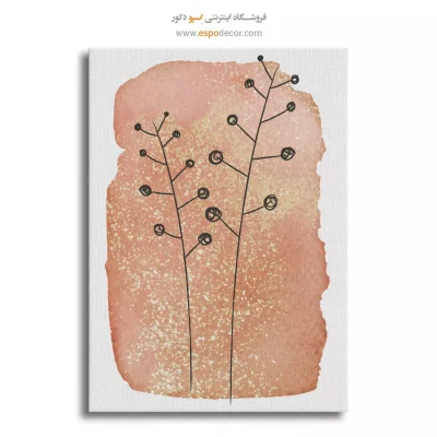 تابلو طراحی خطی انتزاعی