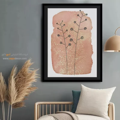 تابلو طراحی خطی انتزاعی - مهتاب – تابلو طراحی خطی - اسپو دکور