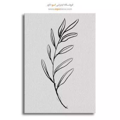 تابلو طراحی خطی گل