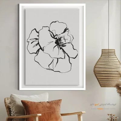 تابلو بوم مناسب پذیرایی - دلربا – تابلو طراحی خطی - اسپو دکور