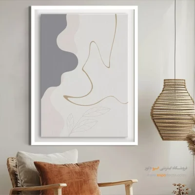 تابلو بوم مدرن و فانتزی - سرزمین رویایی – تابلو طراحی خطی - اسپو دکور
