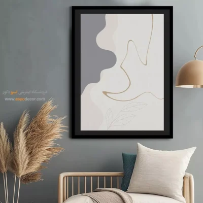 تابلو بوم مدرن و فانتزی - سرزمین رویایی – تابلو طراحی خطی - اسپو دکور