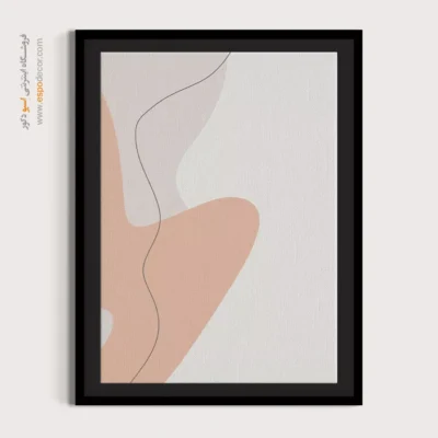 خرید تابلو بوم طراحی خطی - سعادتمند – تابلو طراحی خطی - اسپو دکور