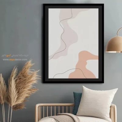 خرید تابلو بوم - غریب – تابلو طراحی خطی - اسپو دکور