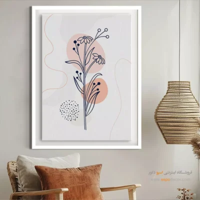 تابلو بوم - جریان های ساختاری – تابلو طراحی خطی - اسپو دکور