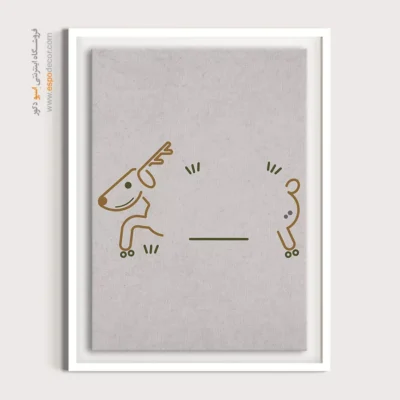 تابلو بوم چاپی - چشم انداز خطی – تابلو طراحی خطی - اسپو دکور